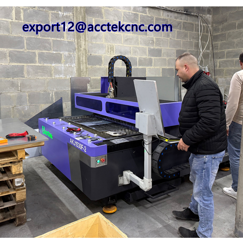 Industrial Laser Cutting Machine - Metal Steel CNC Laser Fiber AKJ1325F-2