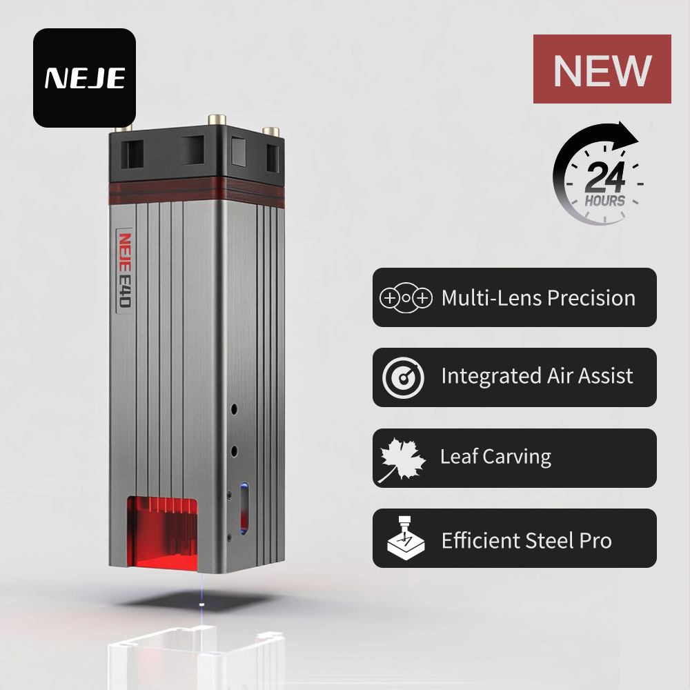 Metal Laser Cutter Head - NEJE E40 Laser Module Kit 40W