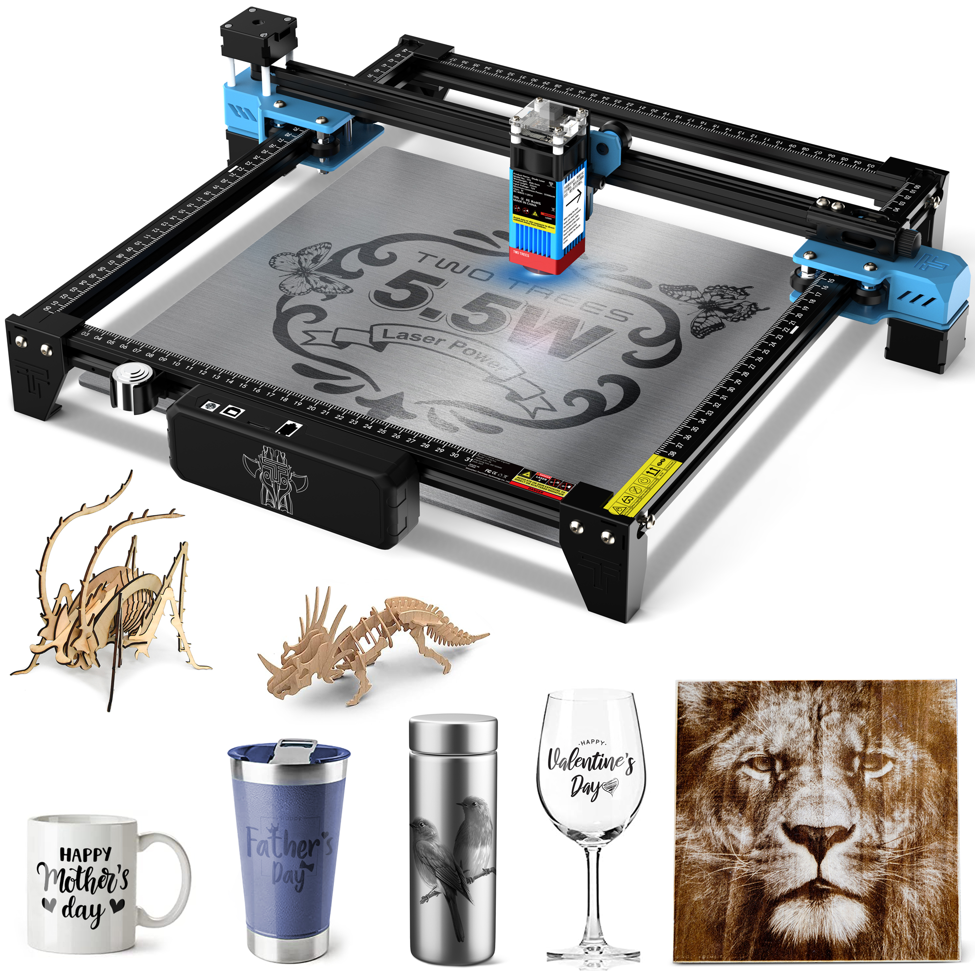 Industrial Laser Blasting - TwoTrees TTS-55 PRO CNC Laser Engraving