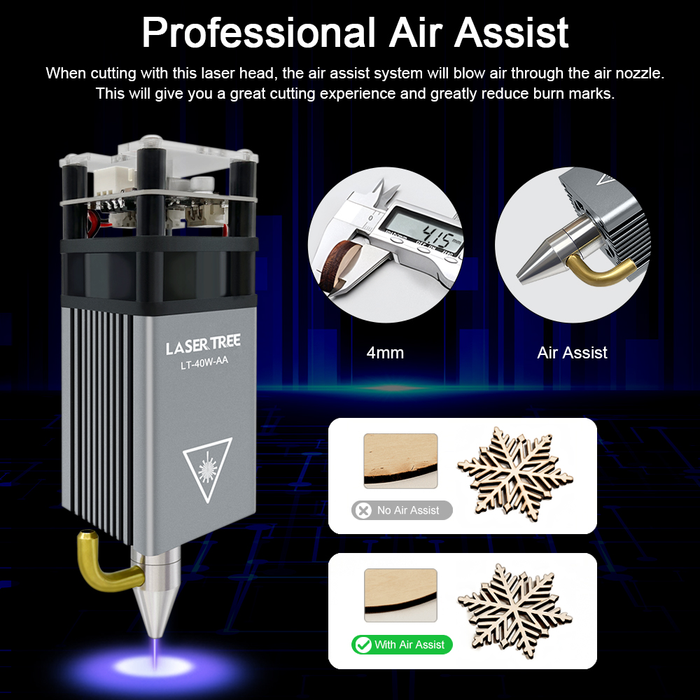 LASER TREE 5W Air Assist Metal - Metal Laser Cutter Head avis et prix