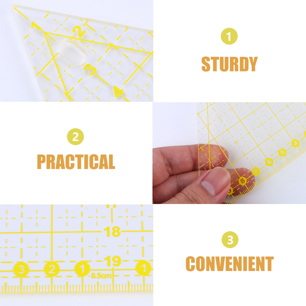 2Pcs Yellow Acrylic Triangle Q - Acrylic Cutting Machine avis et prix