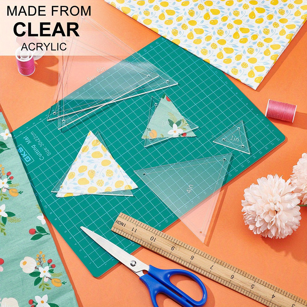 6pcs Acrylic Patchwork Triangl - Acrylic Cutting Machine avis et prix