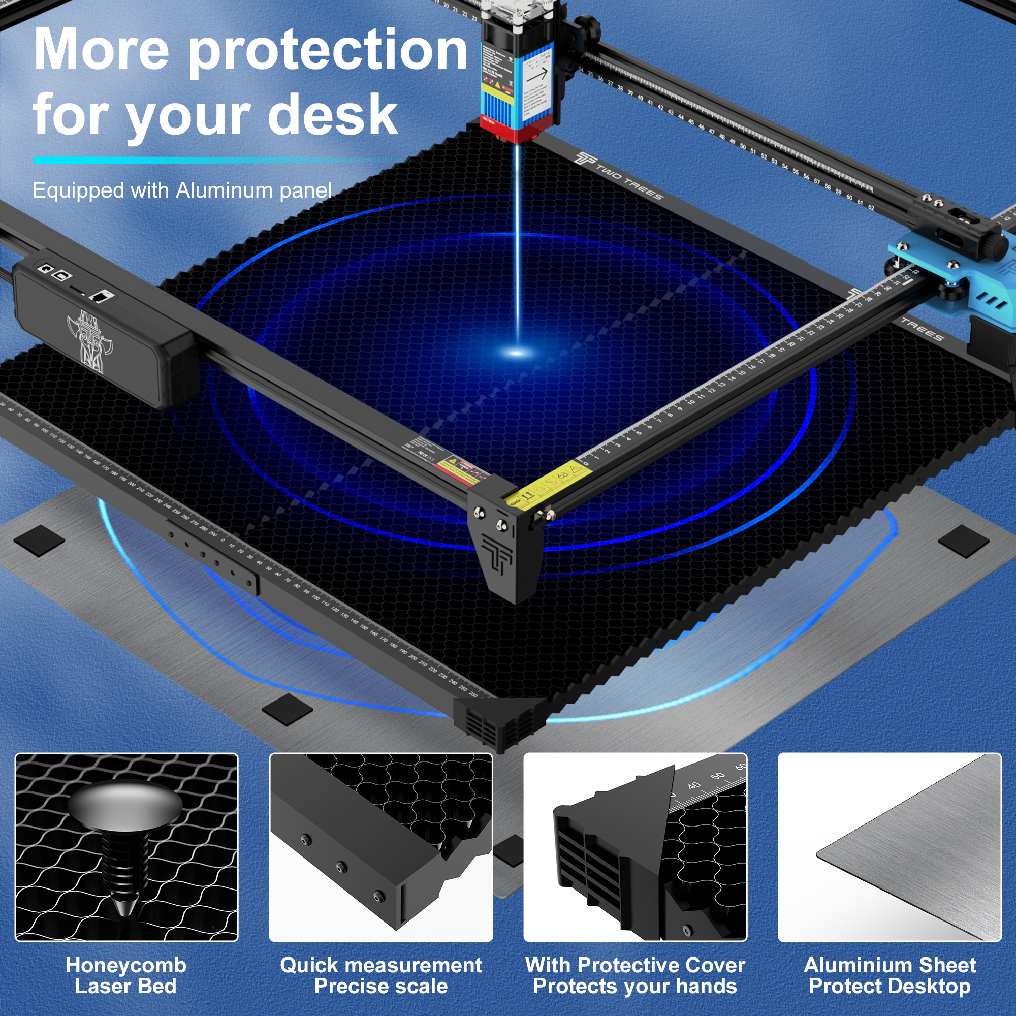 TWO TREES 600x600mm Upgraded S - Industrial Laser Technology avis et prix