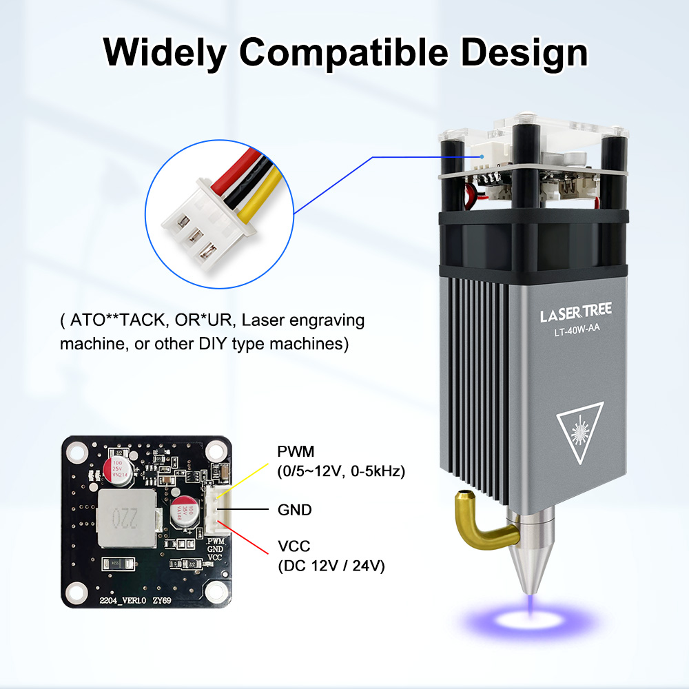 LASER TREE 5W Laser Module wit - Metal Laser Cutter Head avis et prix
