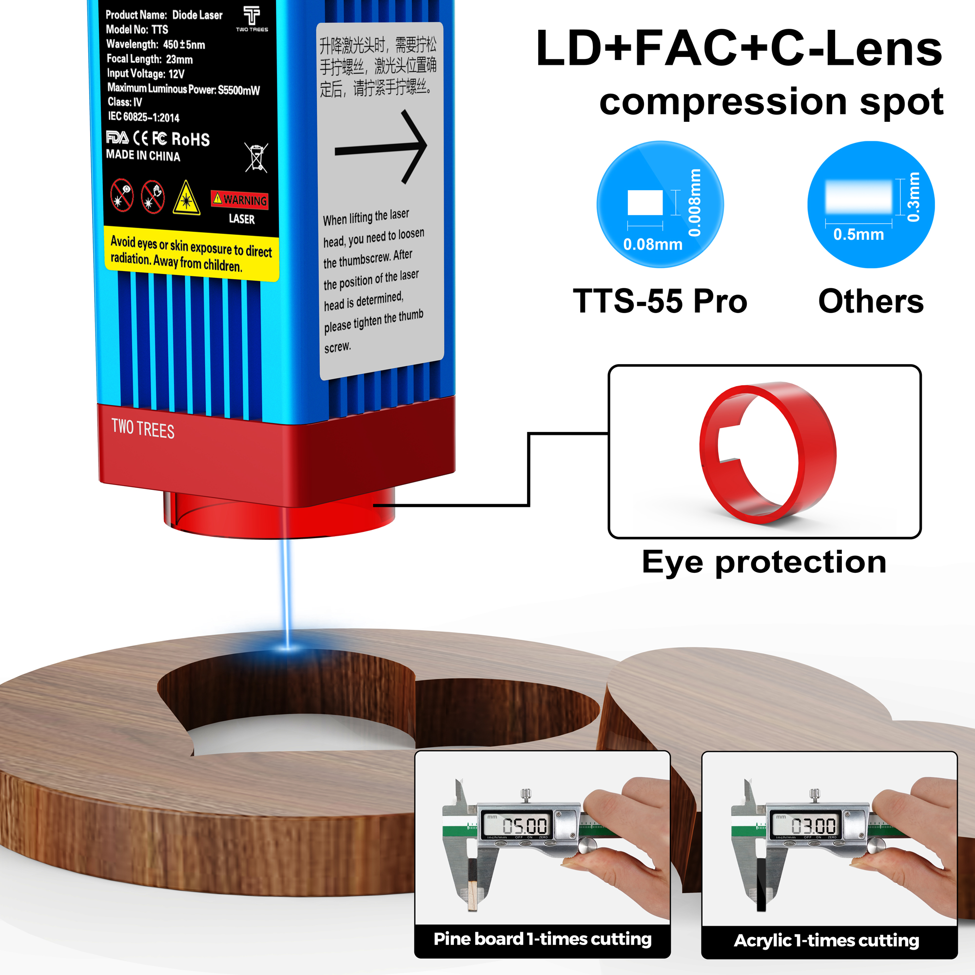 TWOTREES TTS-55 Laser Engravin - Laser Marking Machine avis et prix