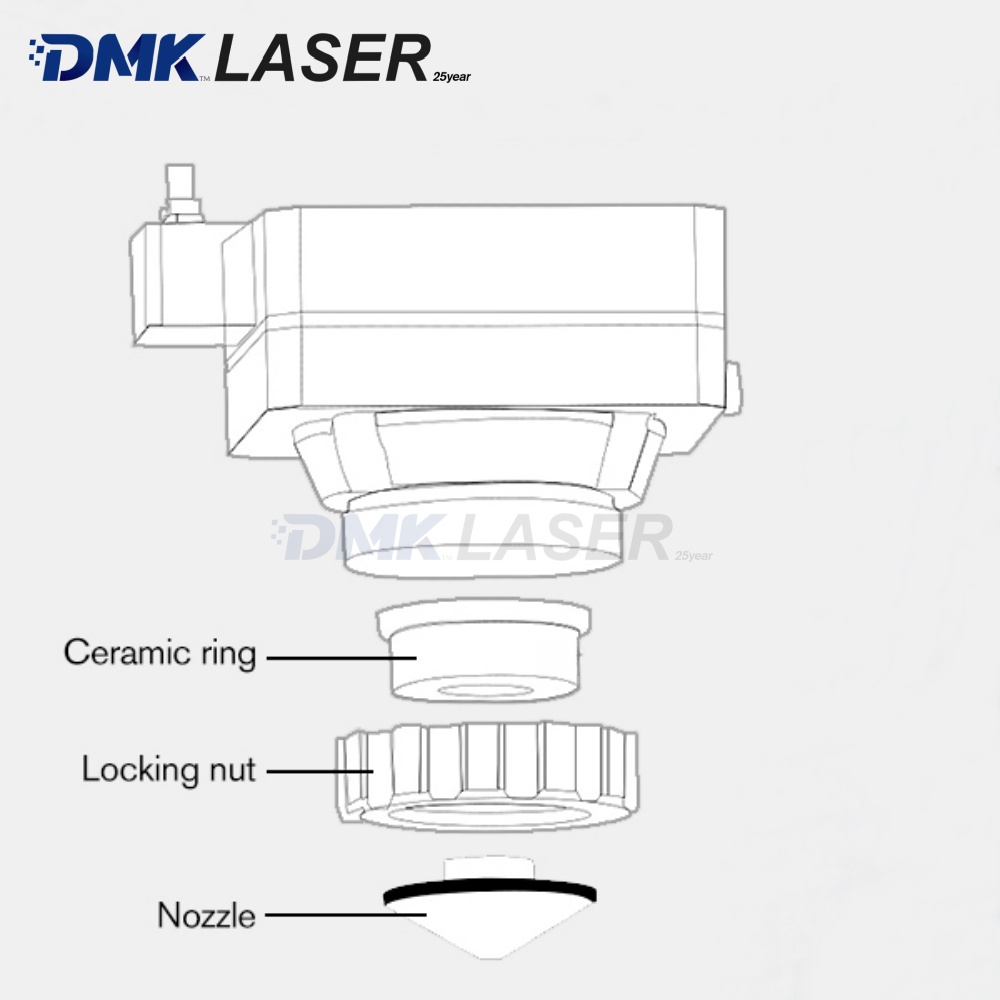 DMK 3D laser ceramic ring nozz - Metal Laser Cutter Head avis et prix