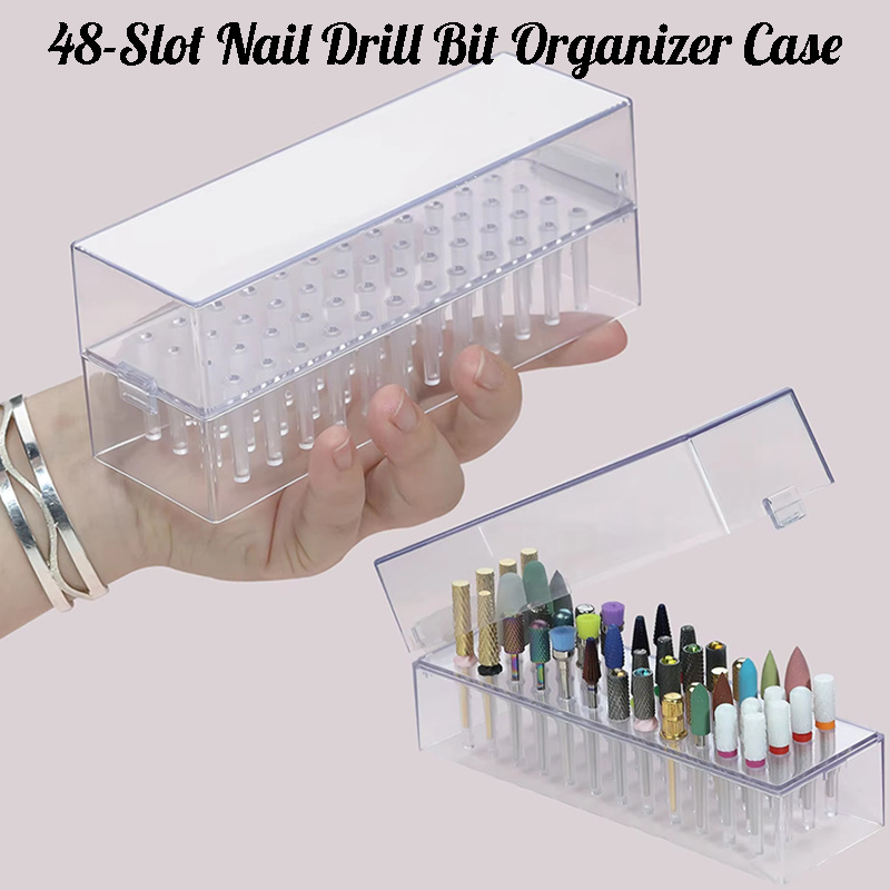 48 Holes Clear Nail Drill Bits - Acrylic Cutting Machine avis et prix