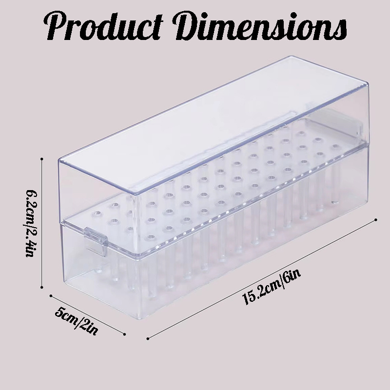 48 Holes Clear Nail Drill Bits - Acrylic Cutting Machine avis et prix