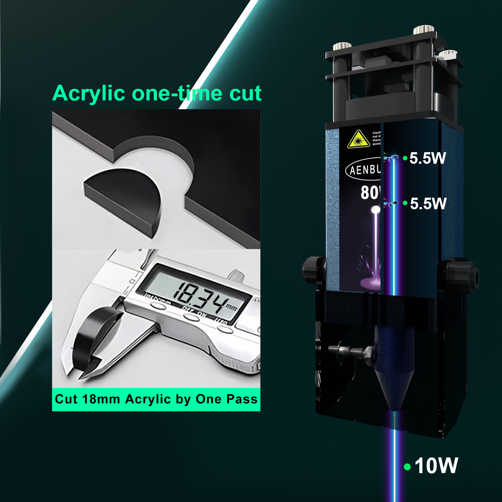 AENBUSLM 40W 80W Laser Cutting - Metal Laser Cutter Head avis et prix