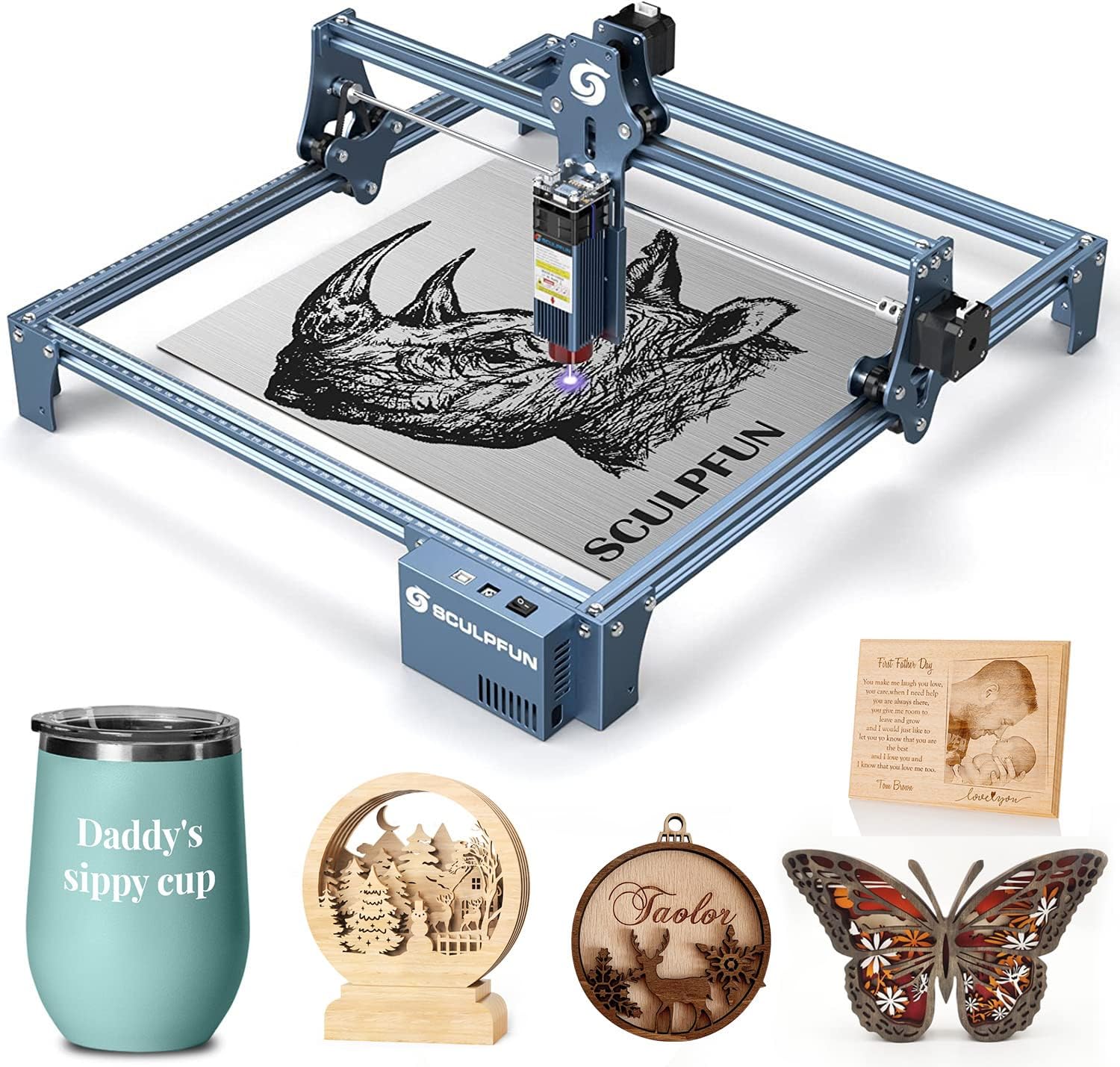 SCULPFUN S9 Laser Engraver 90W - Industrial Laser Blasting avis et prix