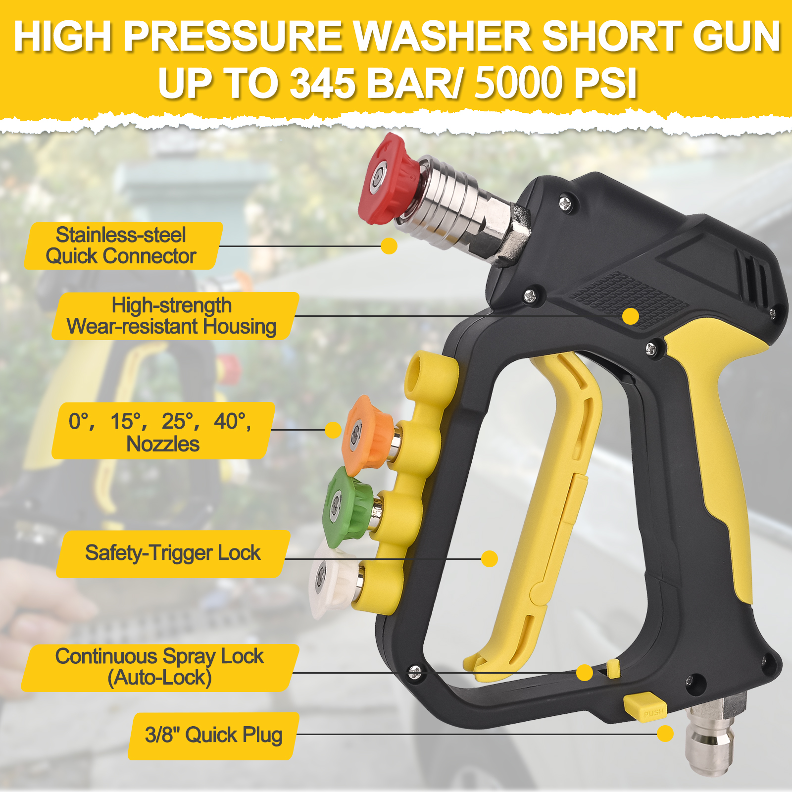 High Pressure Washer Short Spr - Laser Nozzle Ceramic avis et prix
