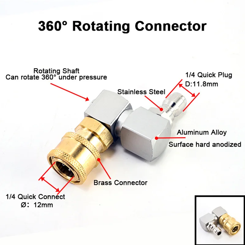 360° Swivel High Pressure Wash - Laser Nozzle Ceramic avis et prix