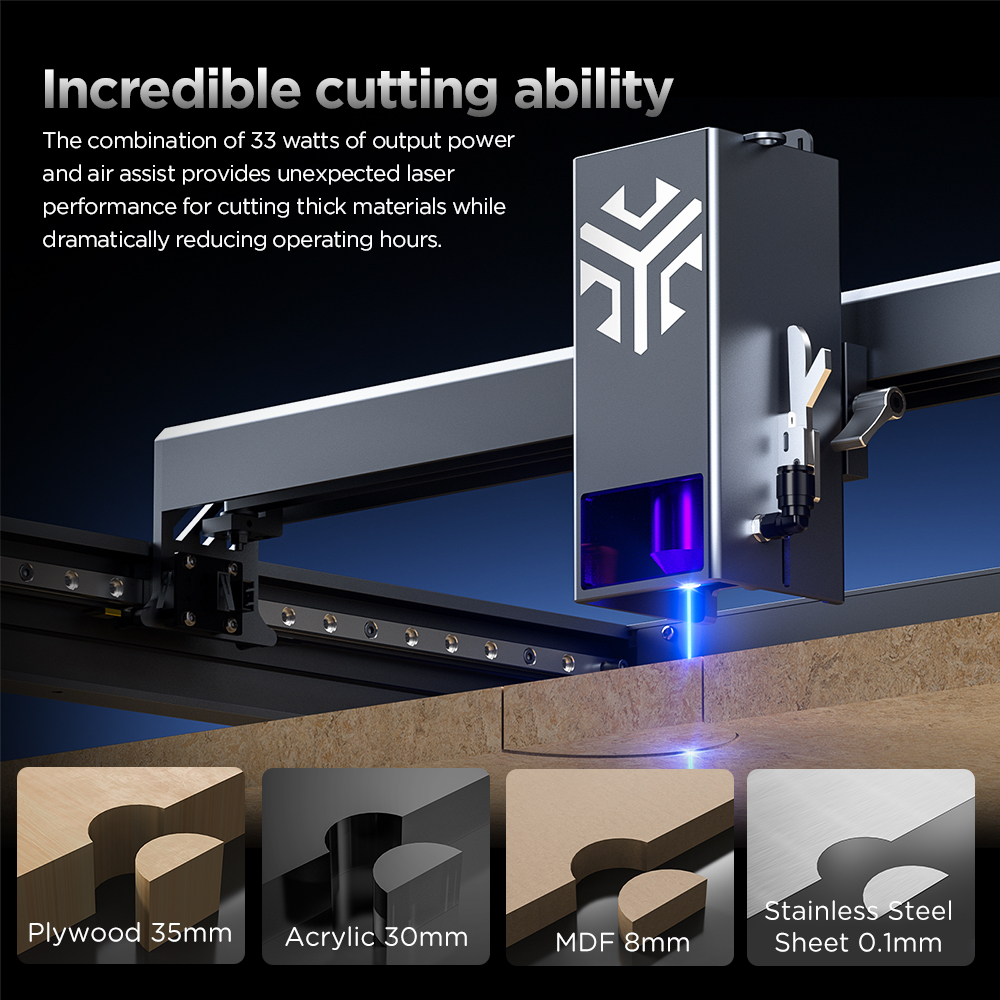 ACMER P2 33W 20W 10W Laser Eng - Industrial Laser Engraver For Wood avis et prix