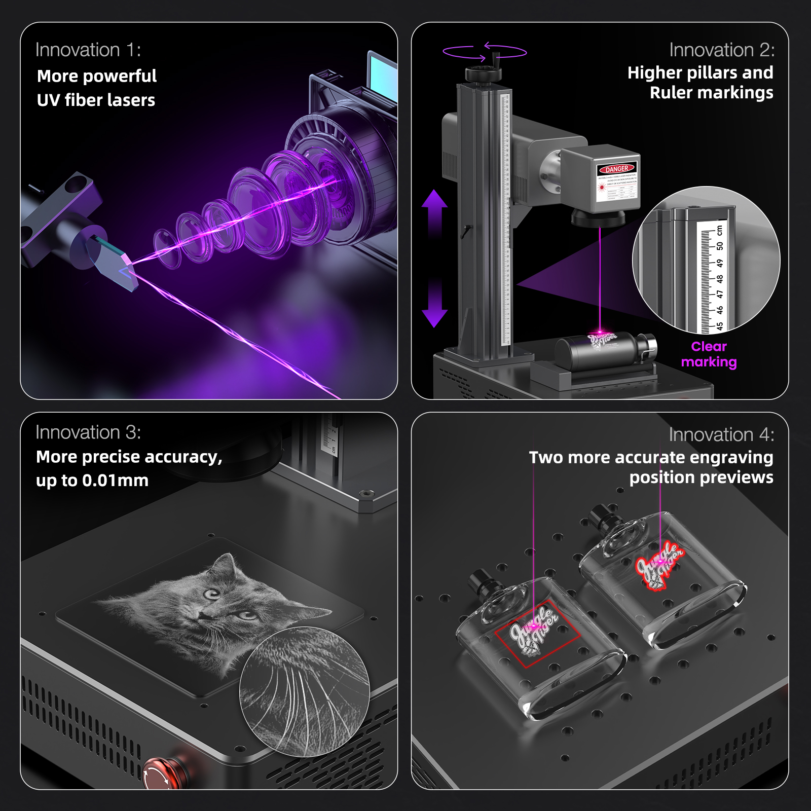 DAJA UV Laser Marking Machine  - Industrial Laser Engraver For Wood avis et prix