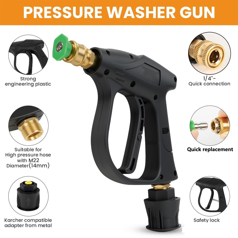 High Pressure Washer Gun with  - Laser Nozzle Ceramic avis et prix
