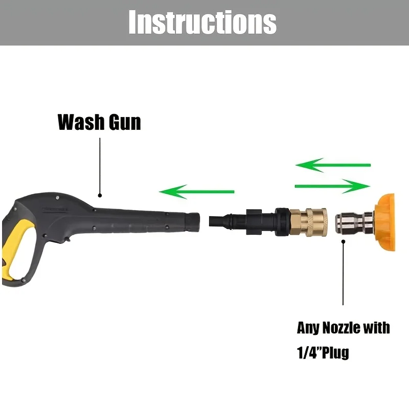 6Pc High Pressure Washer Quick - Laser Nozzle Ceramic avis et prix