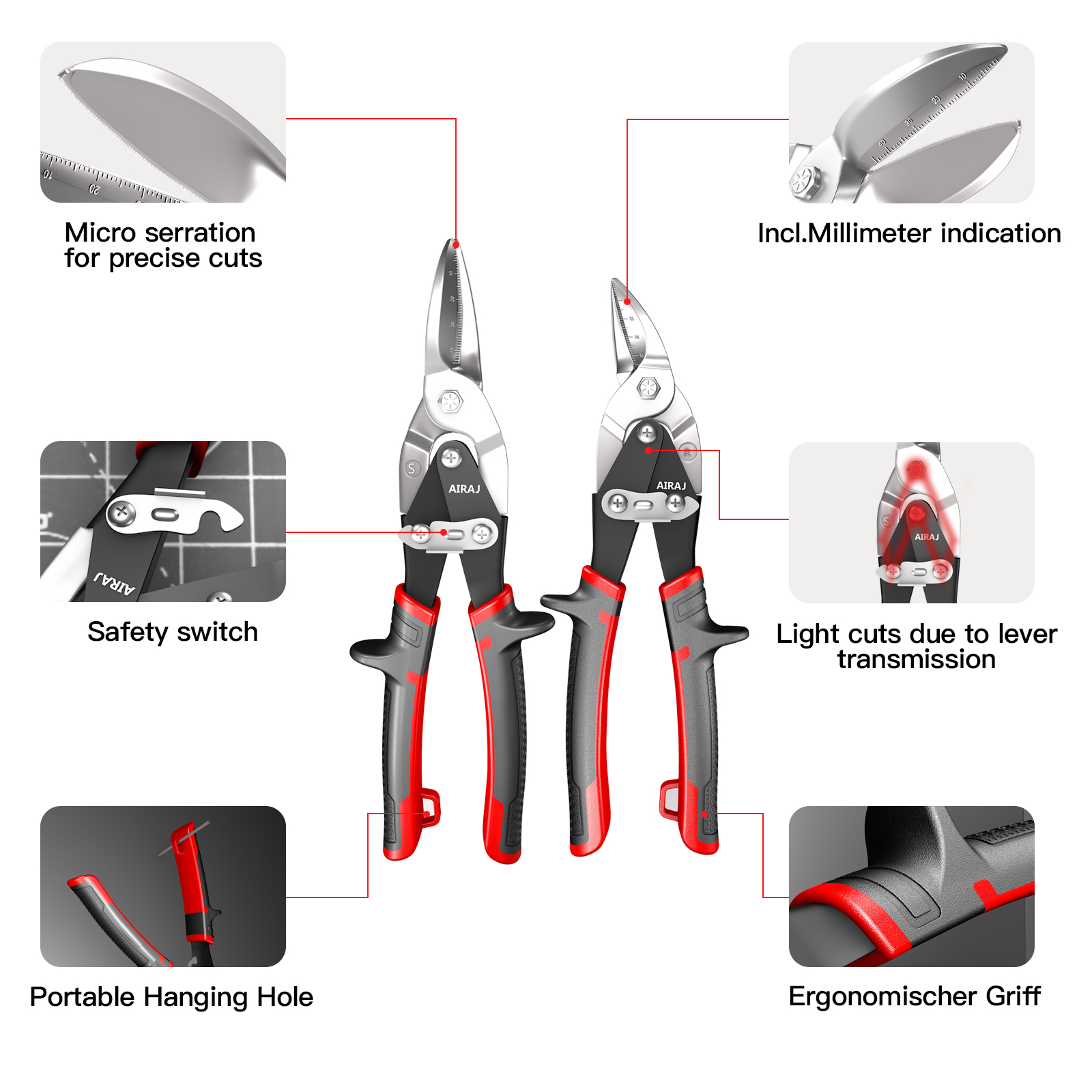 AIRAJ  Aviation Scissor Tin Sn - Industrial Laser Blasting avis et prix