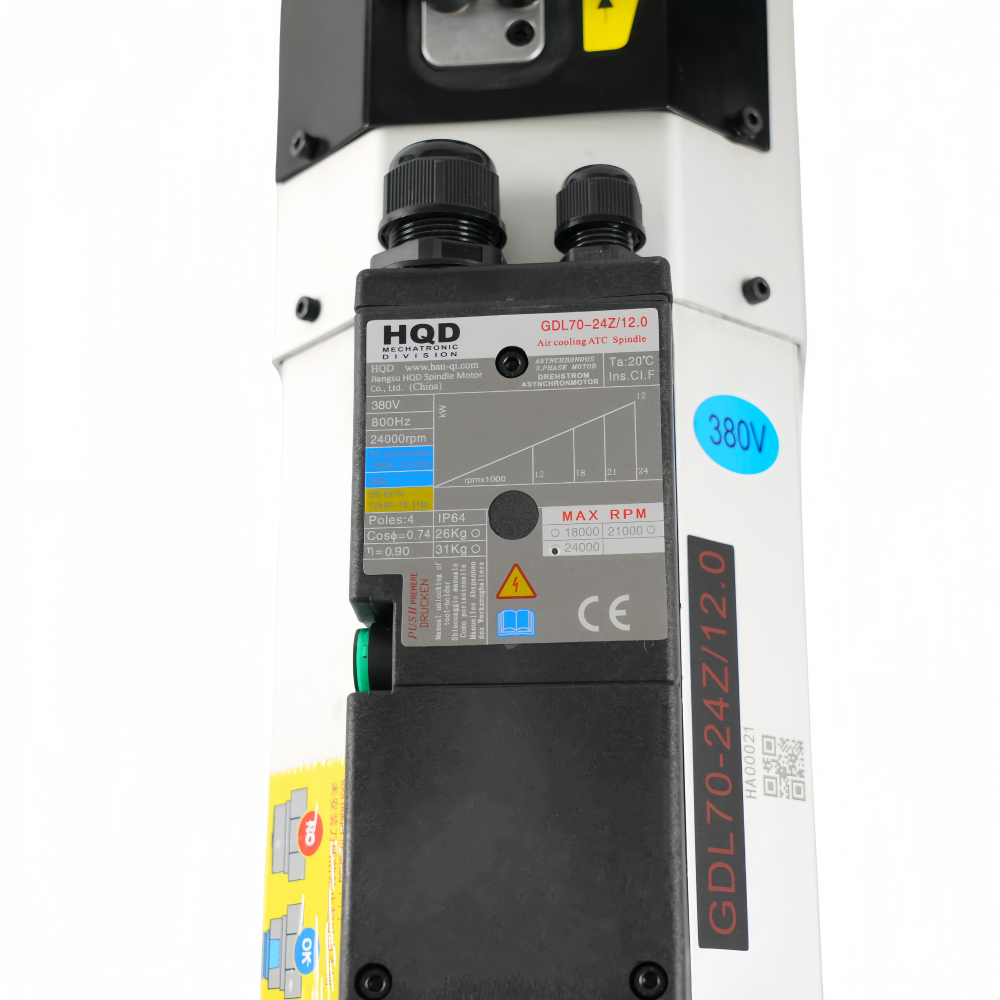 12KW ISO30 Air Cooled ATC Spin - Cnc Spindle Motor avis et prix