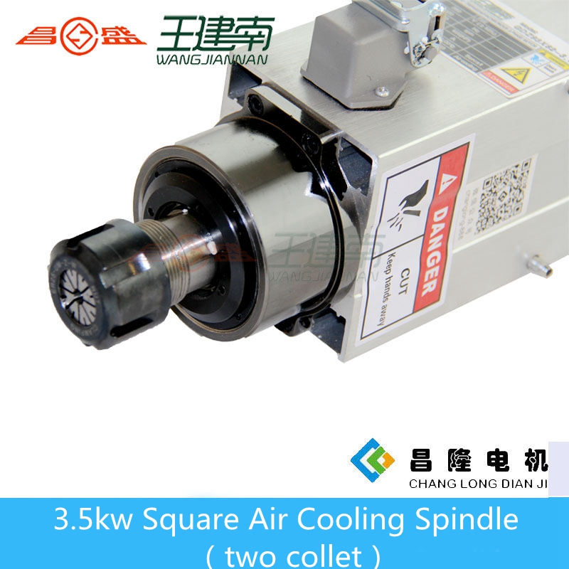 3.5KW Dual Head Air Cooled Spi - Cnc Spindle Motor avis et prix