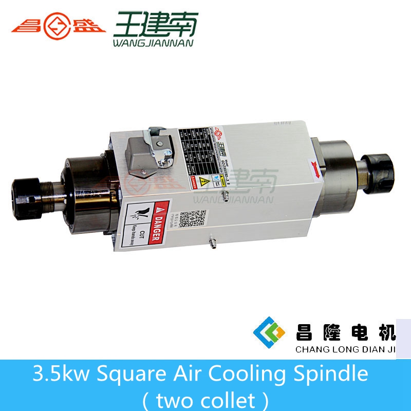 3.5KW Dual Head Air Cooled Spi - Cnc Spindle Motor avis et prix