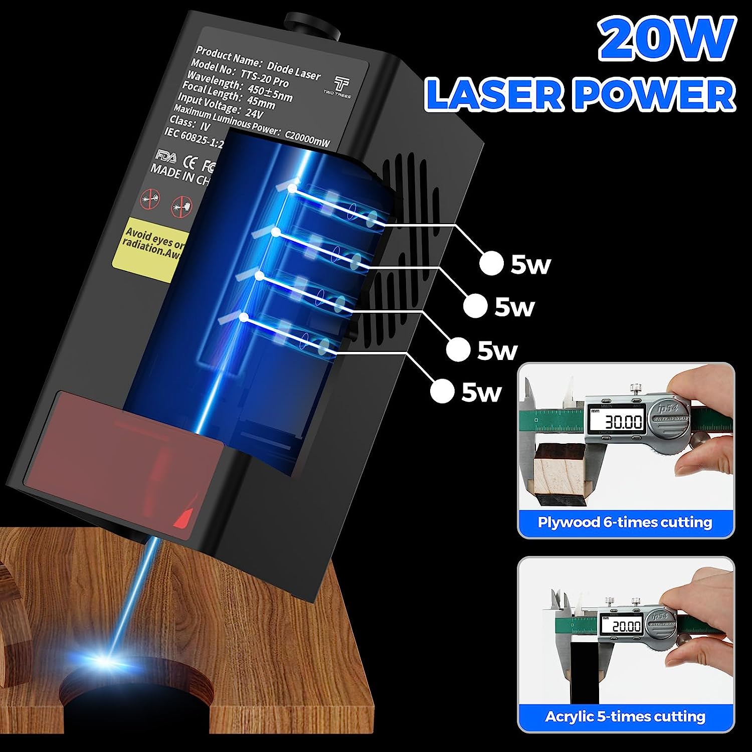 TWOTREES TTS-20 Pro 20W Metal  - Industrial Laser Blasting avis et prix