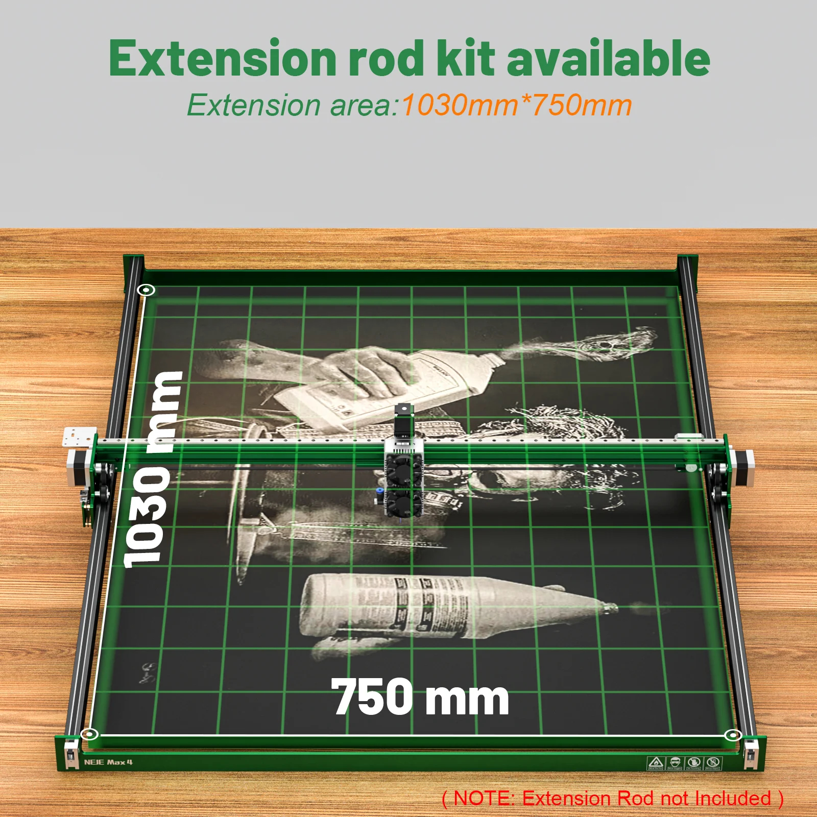 NEJE Max 4 E80 High Power Lase - Industrial Laser Engraver For Wood avis et prix