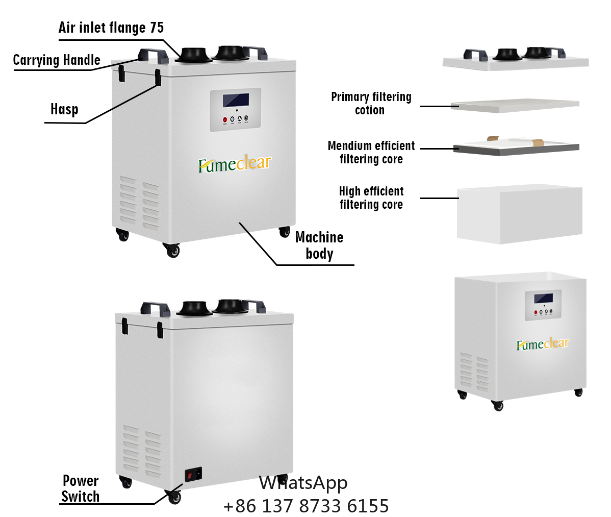 CE Approved Portable Fume Extr - Industrial Laser Cutters avis et prix