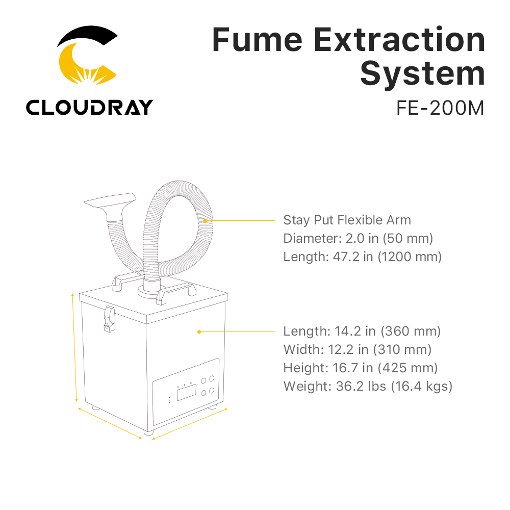Cloudray Fume Extraction Syste - Laser Marking Machine avis et prix